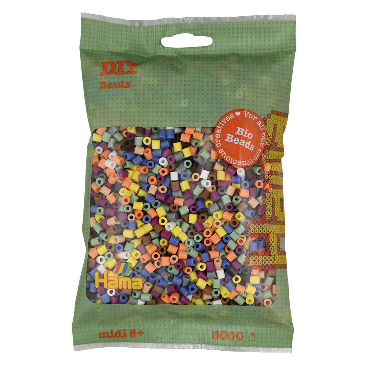 Hama Bio String Beads - Color Mix (197), 3000st.