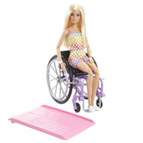 Mattel Fashionistas z vijoličnim invalidskim vozičkom #194