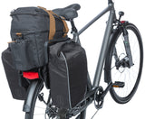 Basil Miles XL Pro Luggage Threading Bag, Black, Polyester, Waterproof, 9-36L