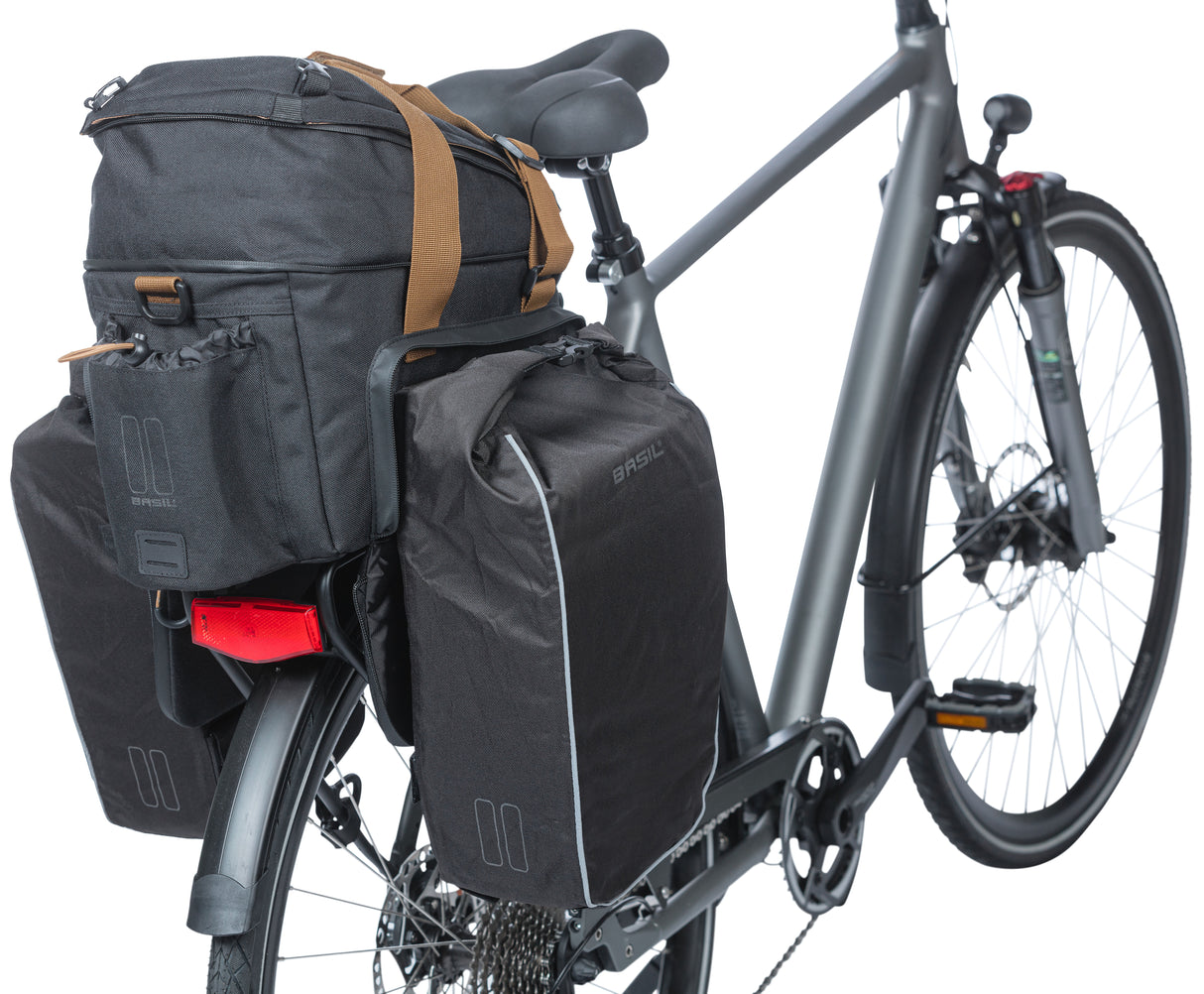 Basilikum miles xl bagage opførsel taske vandtæt mænd cykel sort