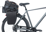 Basil Miles XL Bagageadfærd Bag Vandtæt sort taske til elektrisk cykel 36L MIK System