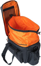 Basil Miles XL Bagageadfærd Bag Vandtæt sort taske til elektrisk cykel 36L MIK System