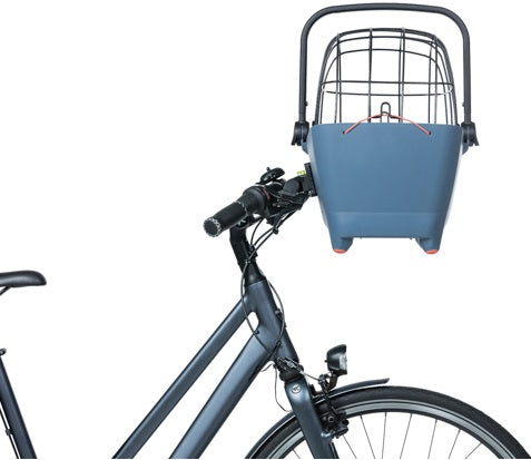 Basil Buddy KF - Dog bike basket - First - Faded Denim