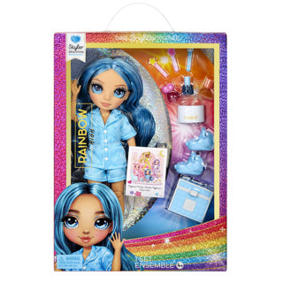 MGA Entertainment Rainbow High Junior High Pajamaparty-Modepop Sky