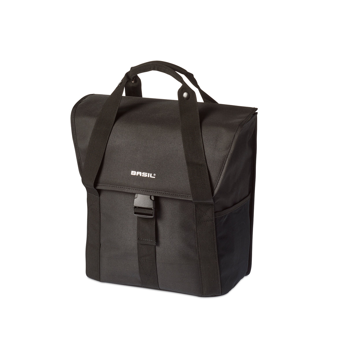 Basil Go Go Single Bicycle Bag - Zwart, 18L
