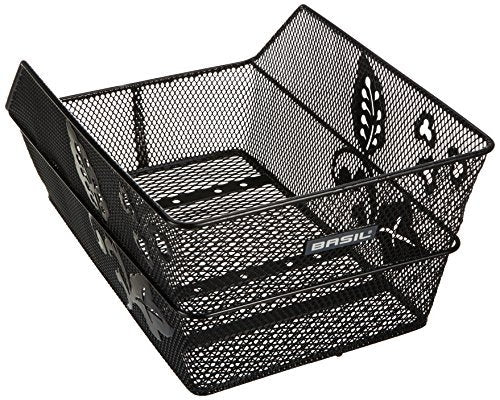 Basil Cento Flower - Bicycle Basket - På bagsiden - Sort