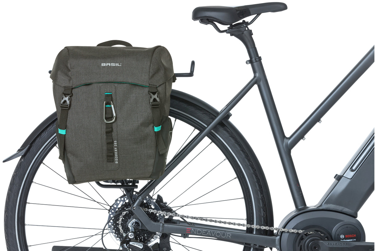 Basil Discovery 365d Enkelt cykelpose M - Letvægt, kompakt, vandtæt - sort