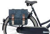 Basil Boheme Double Bicycle Bag - Blue