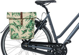 Basil Ever-Green Double Bicycle Bag, Recycled PET, Water retaining folding, Unisex, Bicycle, Sandshell Beige