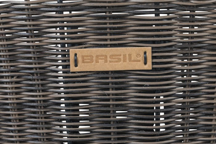 Basil Bremen rattan Look KF - Košarica s kolesom - Prvo - temno rjava