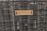 Basil Bremen rattan Look KF - Košarica s kolesom - Prvo - temno rjava
