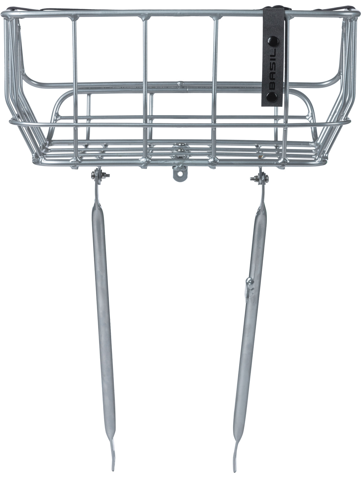 Basil Portland bicycle basket in front chrome