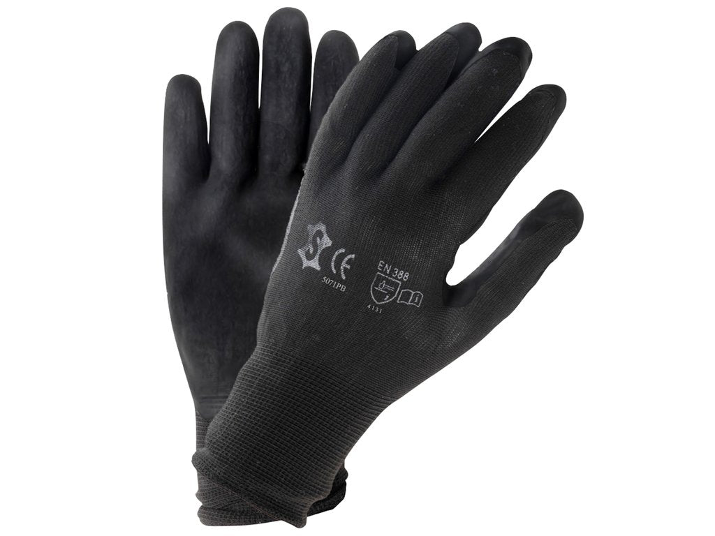 Assembly Handschuh Workshop Polyester mit Pu-Beschichtung m schwarz