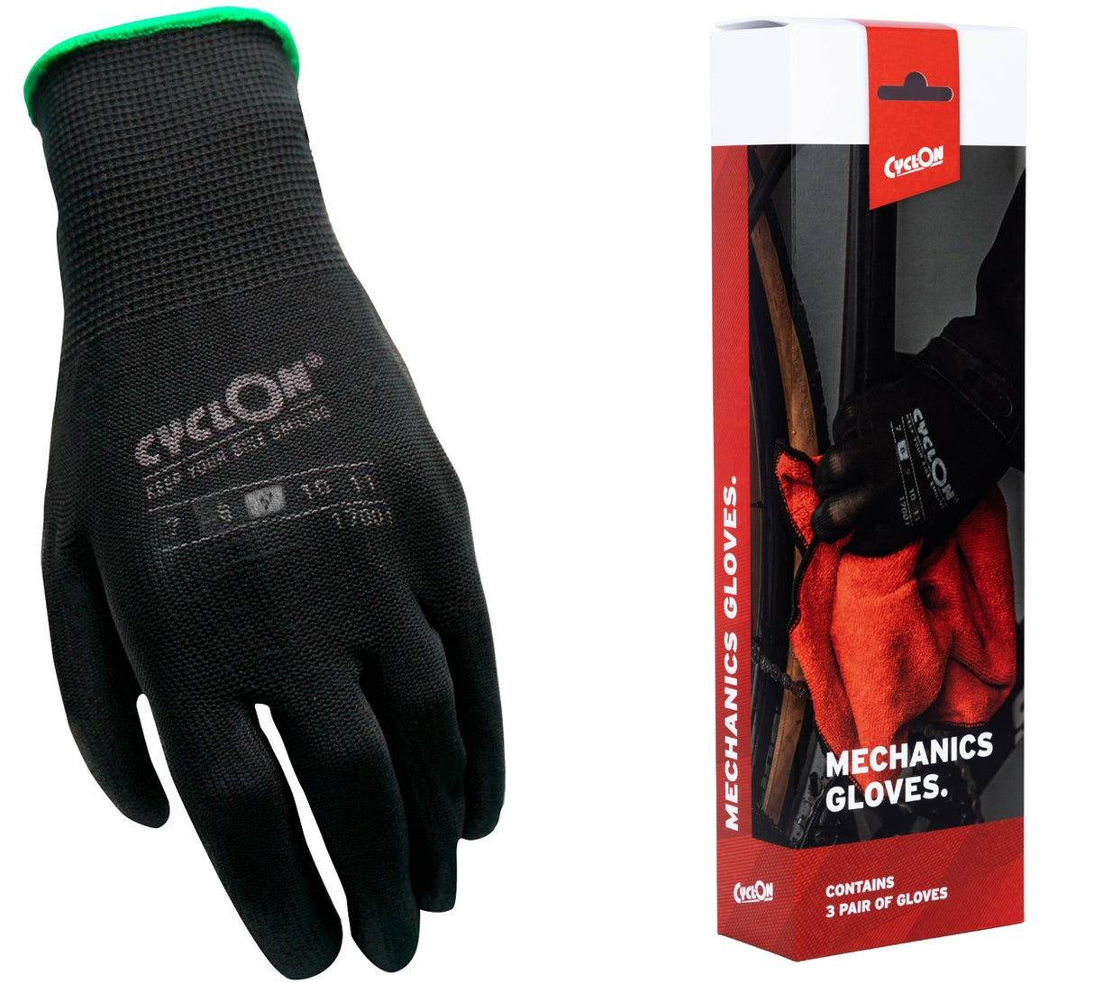 Guantes de ensamblaje Cyclon M9 Green (20 pares)