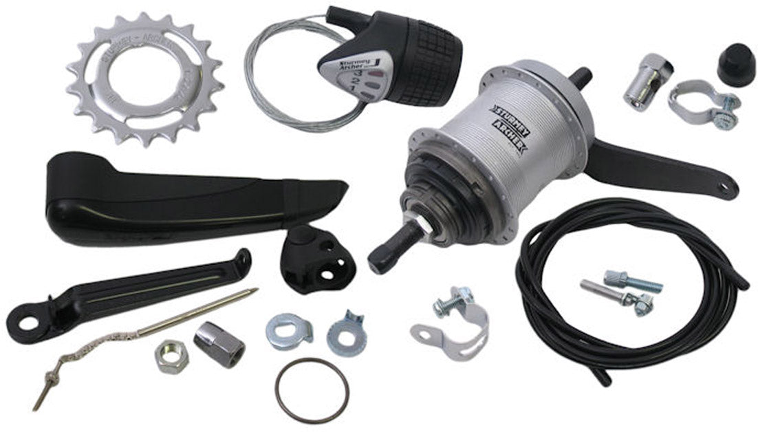 Gear Hub 3 Speed ​​Sturmey Archer AWC Coaster Brake - kompletní s ASTALLER