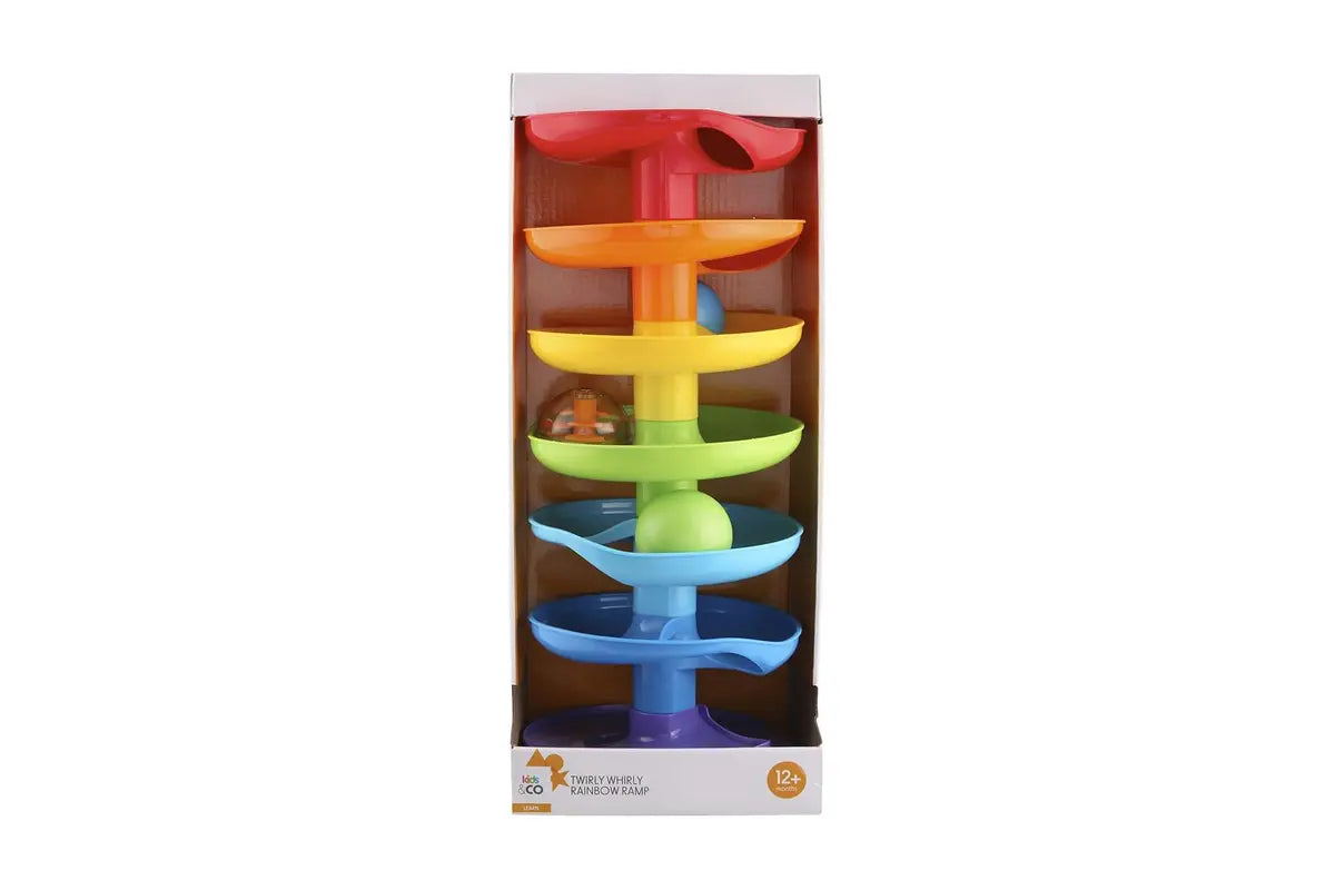 Playgo regenboog helling met 3 leuke gekleurde ballen.