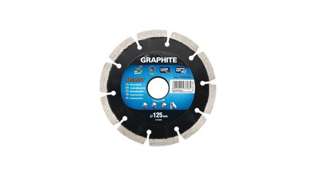 Graphite Diamant Disc 125x22x8.0x2.2mm segment lasered MPA EN13236