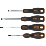 Neo Tools Skruetrækker sæt 4dlg Magnetisk CRMO -stål