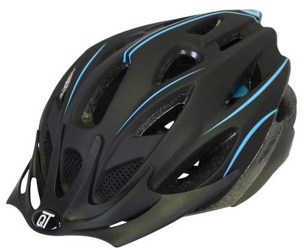 QT Cycle Tech Helmet Fuse Matt Black BlueW L 54-58 cm 2810417
