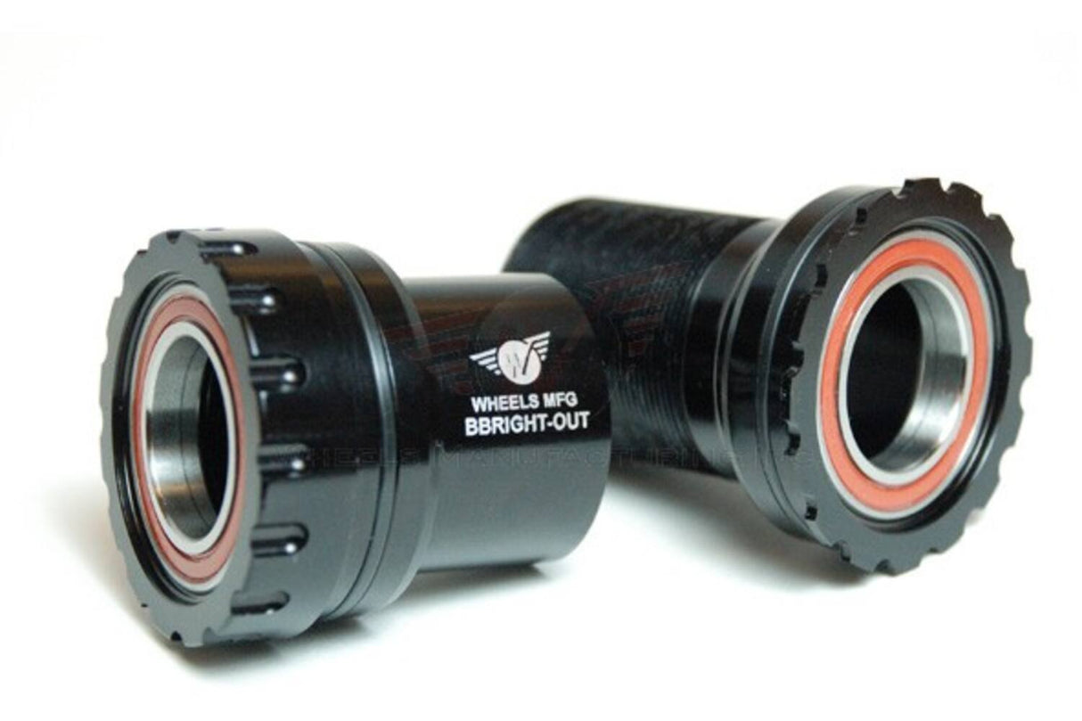 Räder Herstellung von Rädern MFG Bottom Bracket Bbright Shimano 24 mm ACB Schwarz