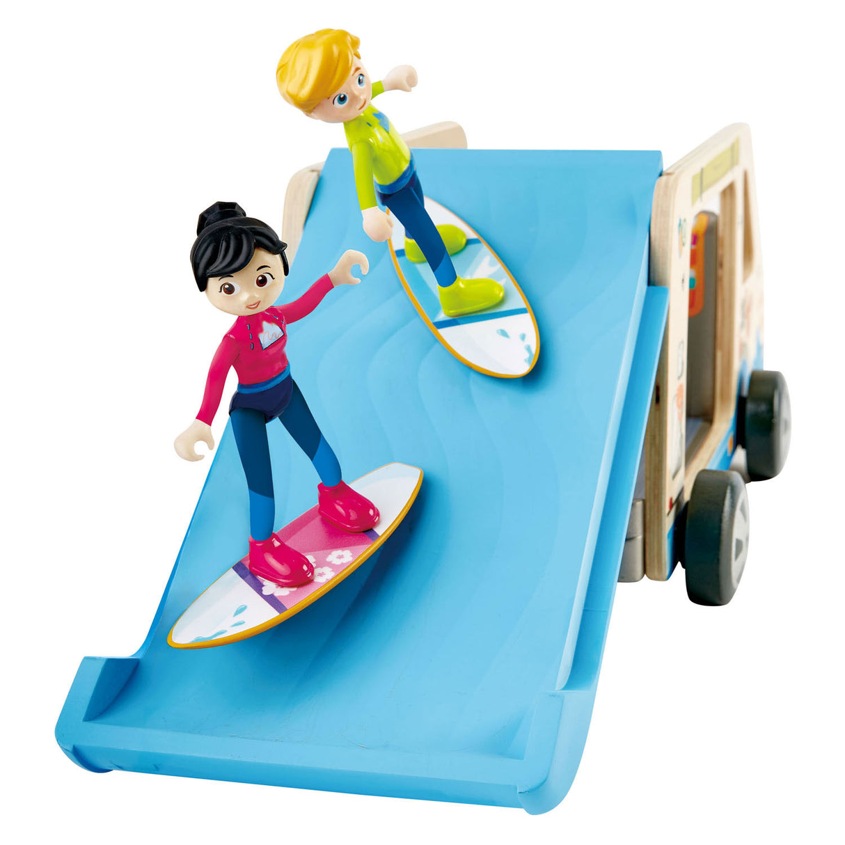 Hape hölzern adventure bus puppenhaus