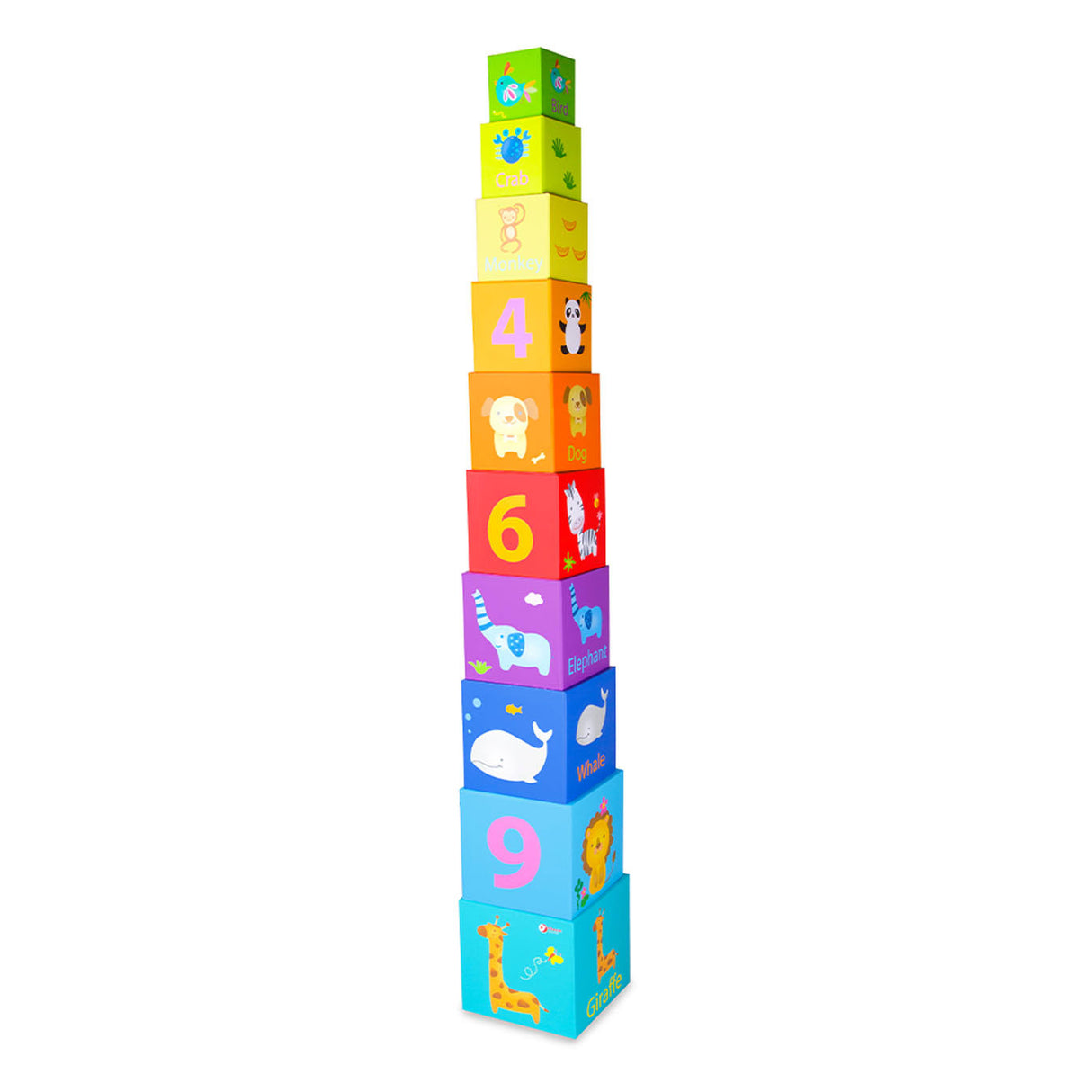 Classic World World Stacking blocks figures and animals, 10dlg.