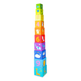 Classic World World Stacking blocks figures and animals, 10dlg.