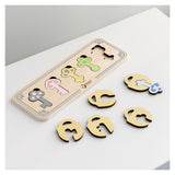 Klassiske World Wooden Castle Keys and Locks Match Game, 13dlg.