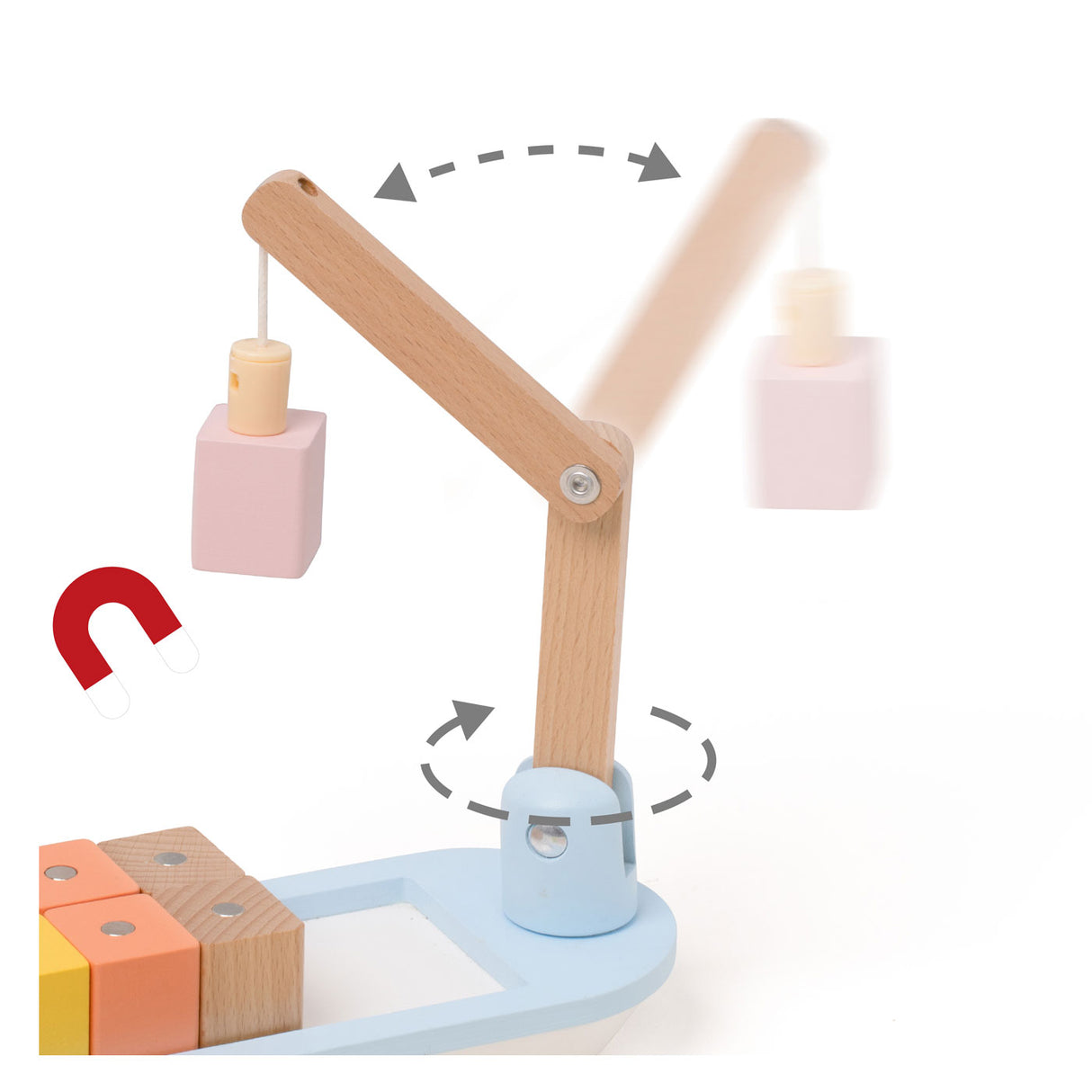 Classic World World Wooden Block boat with tap, 13dlg.