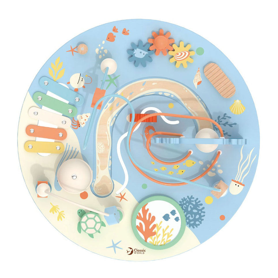 Classic World World World Activity Table Underwater World, 3DLG.