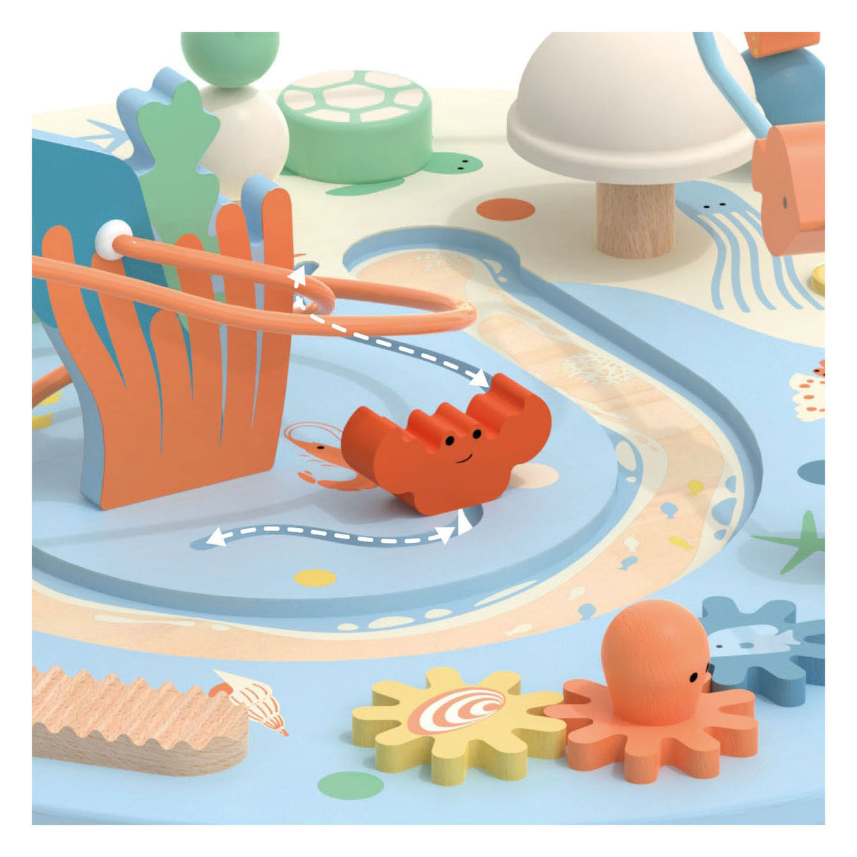 Classic World World World Activity Table Underwater World, 3DLG.