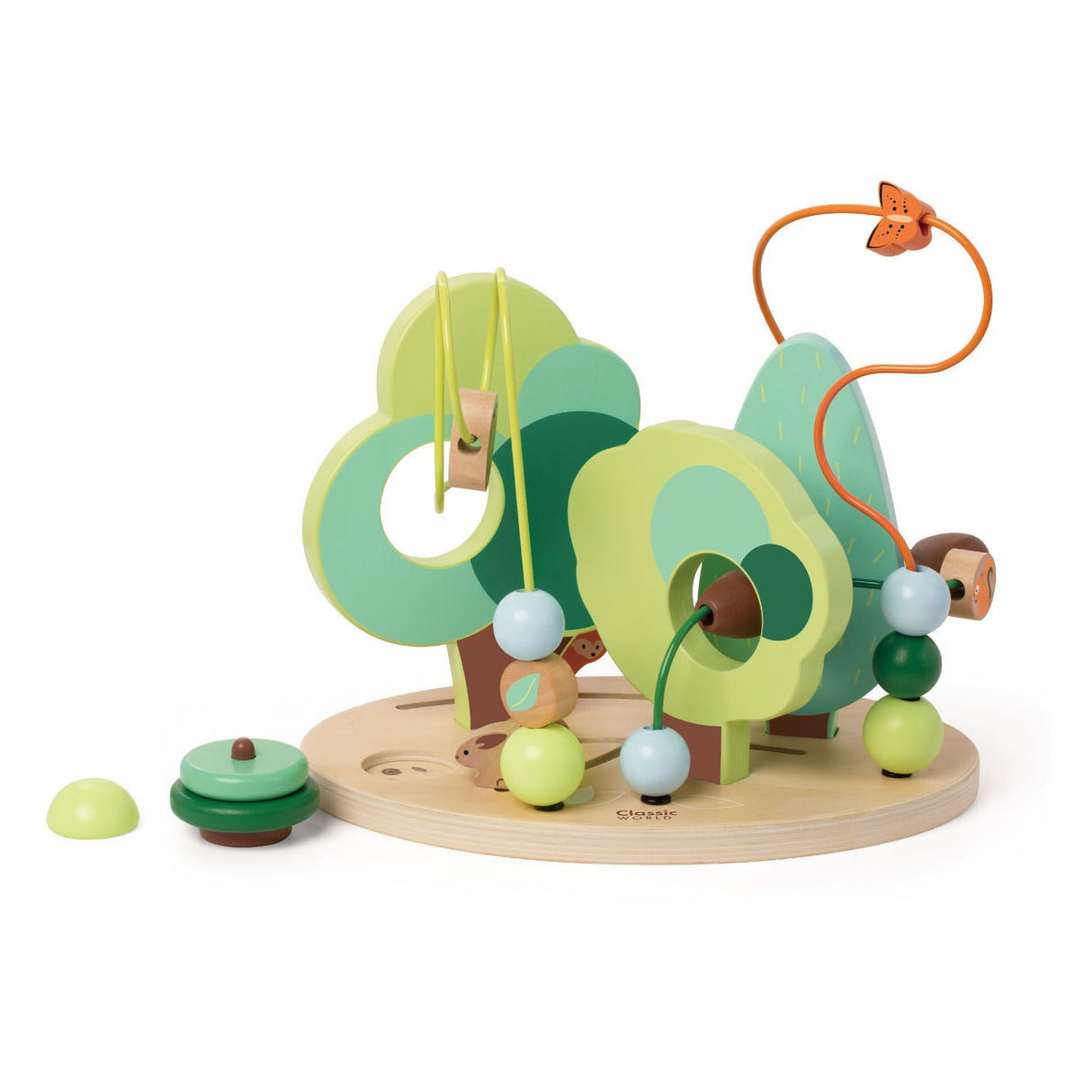 Forest de complot en bois classique en bois, 5dlg.