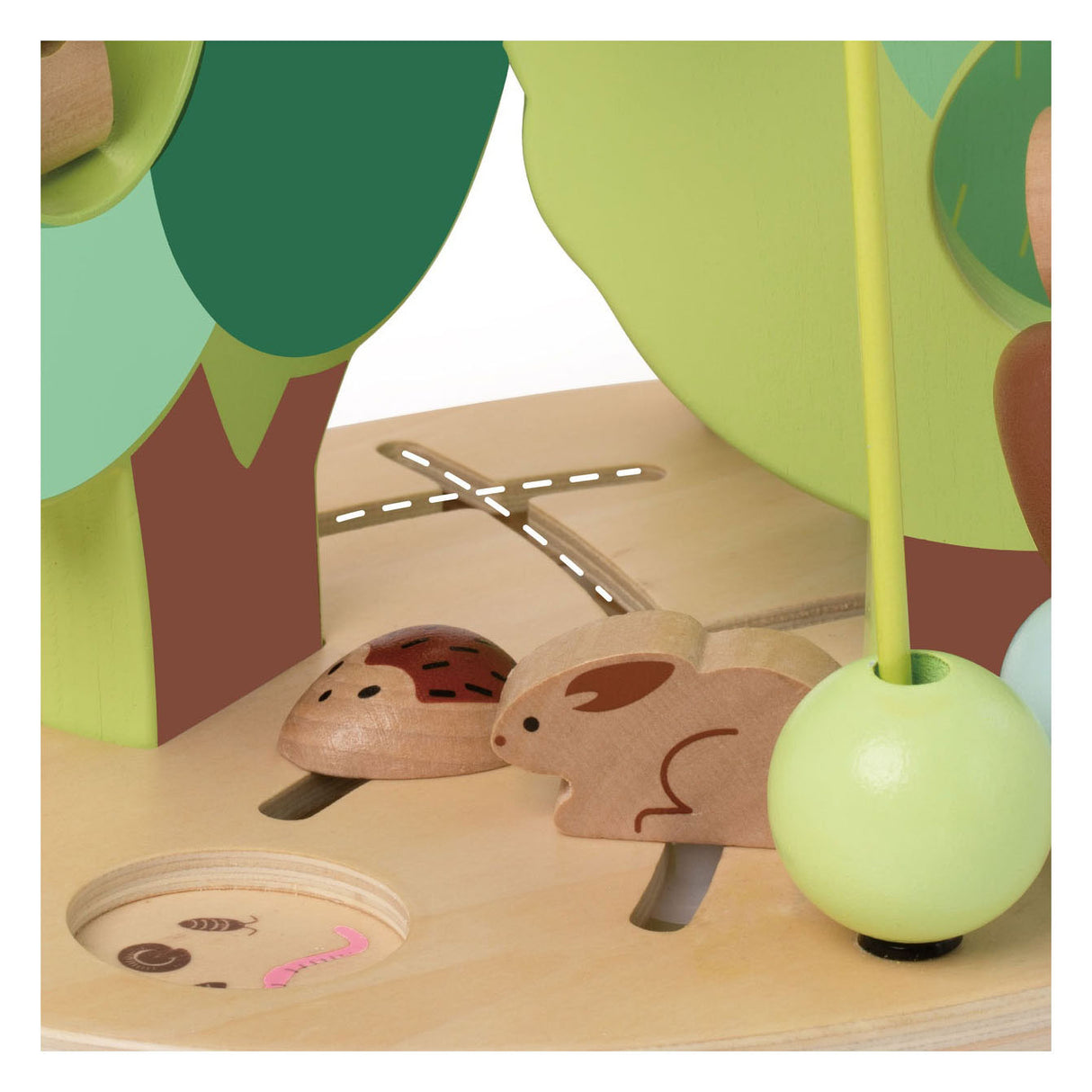 Forest de complot en bois classique en bois, 5dlg.