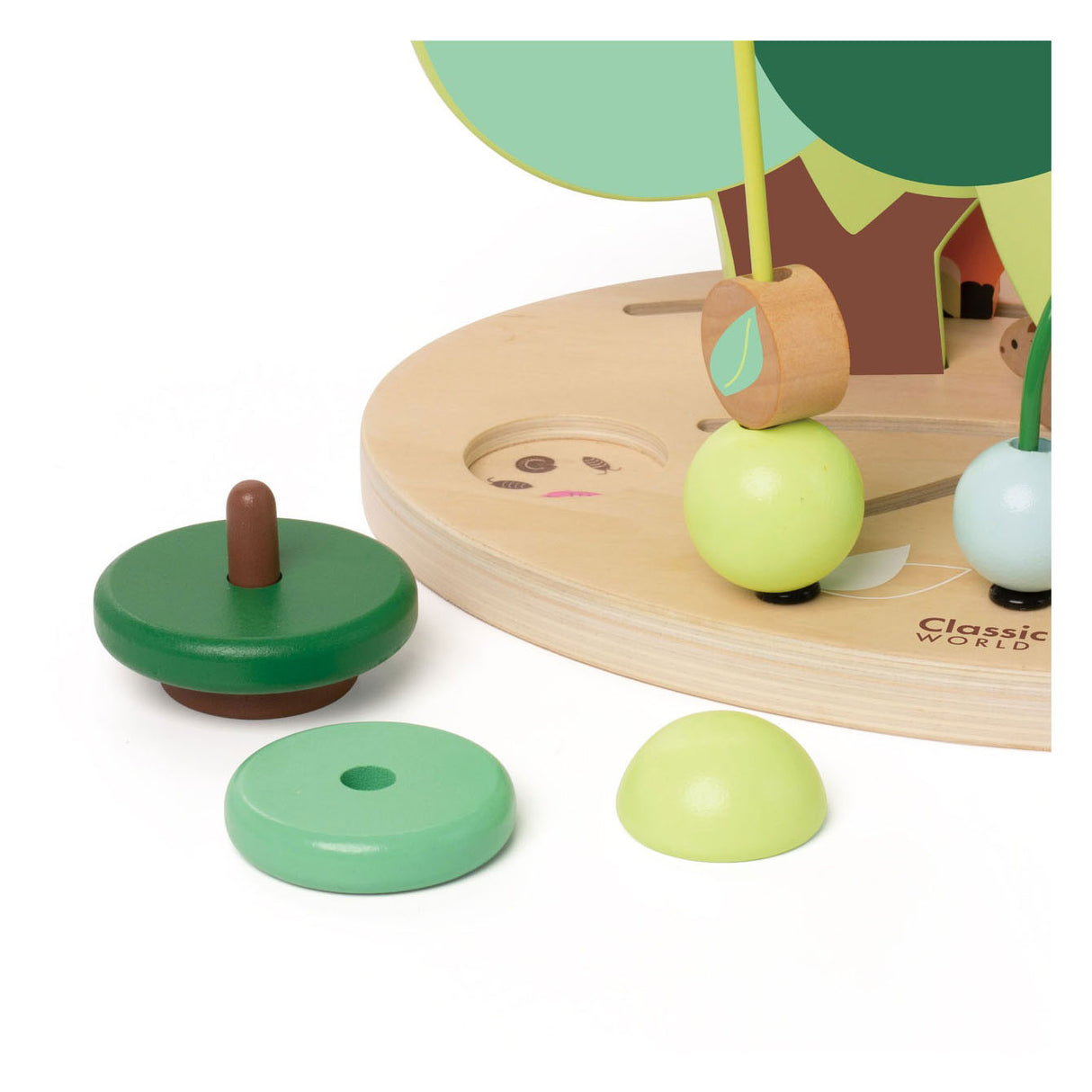 Forest de complot en bois classique en bois, 5dlg.