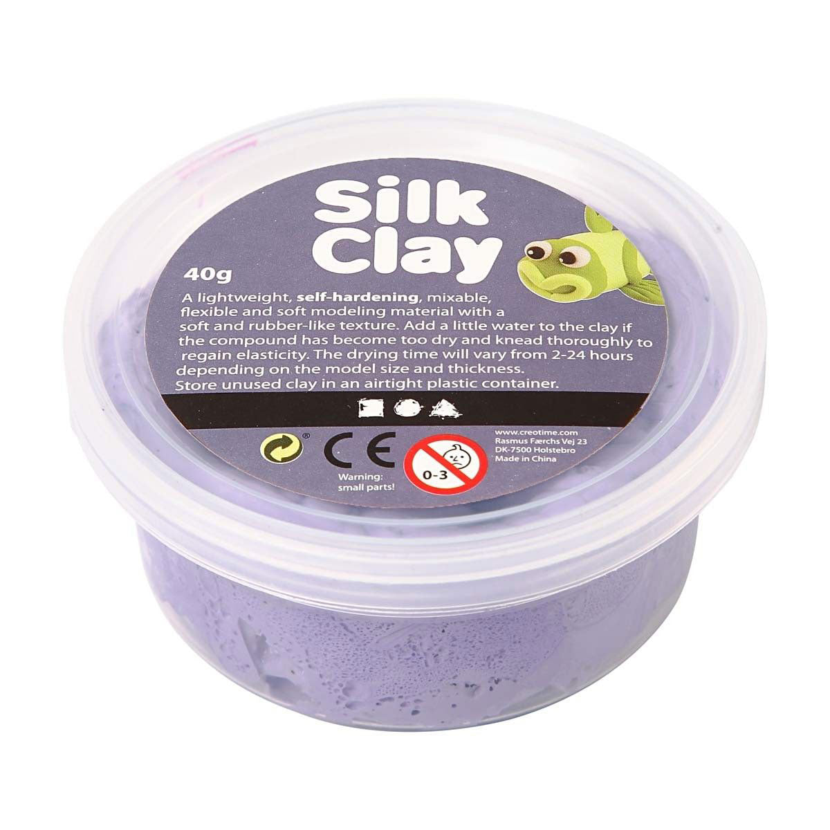 Clay di seta - viola, 40gr.