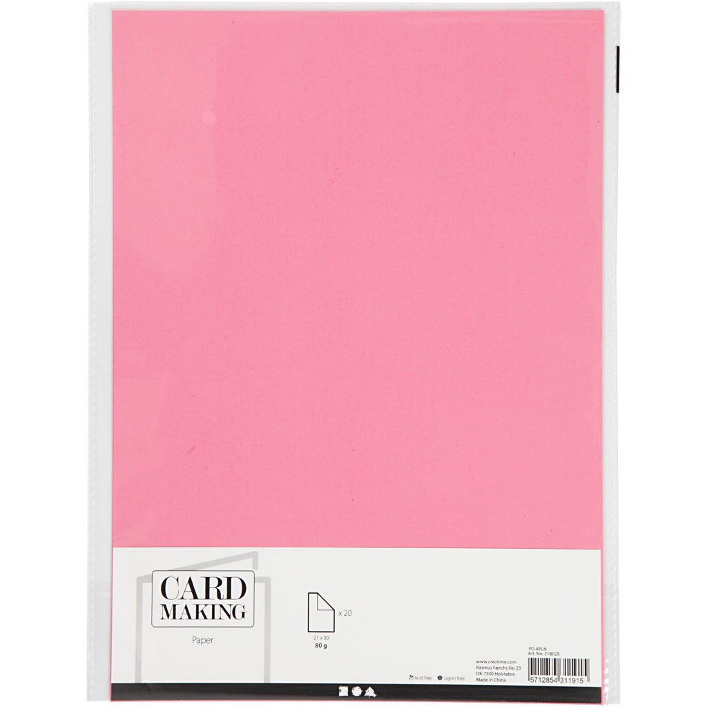 Paper pink A4 80gr, 20st.