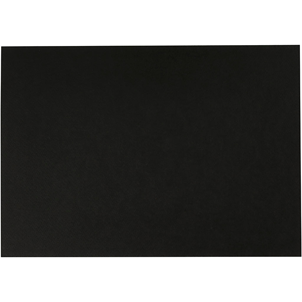 Akvarelpapir sort A4 300gr, 10 ark