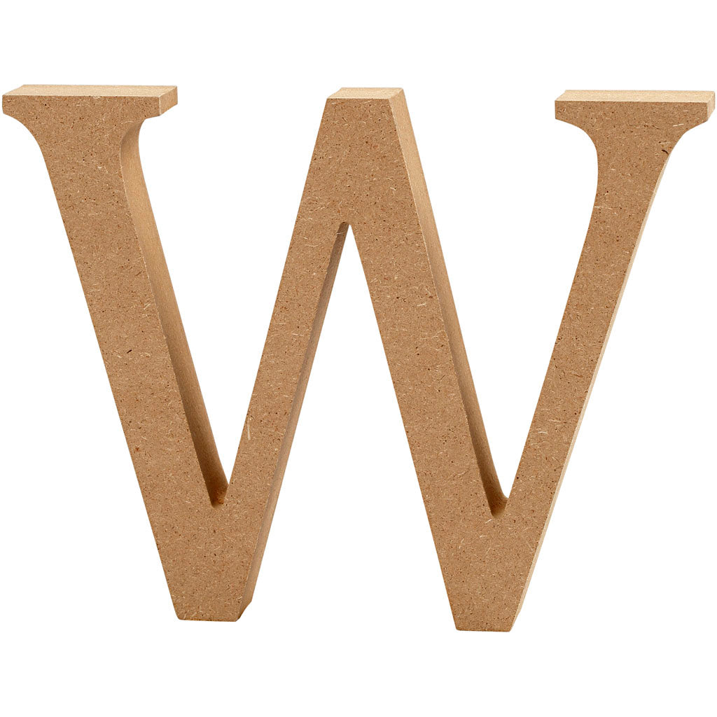 Creativ company letter w mdf 13cm, 1st.