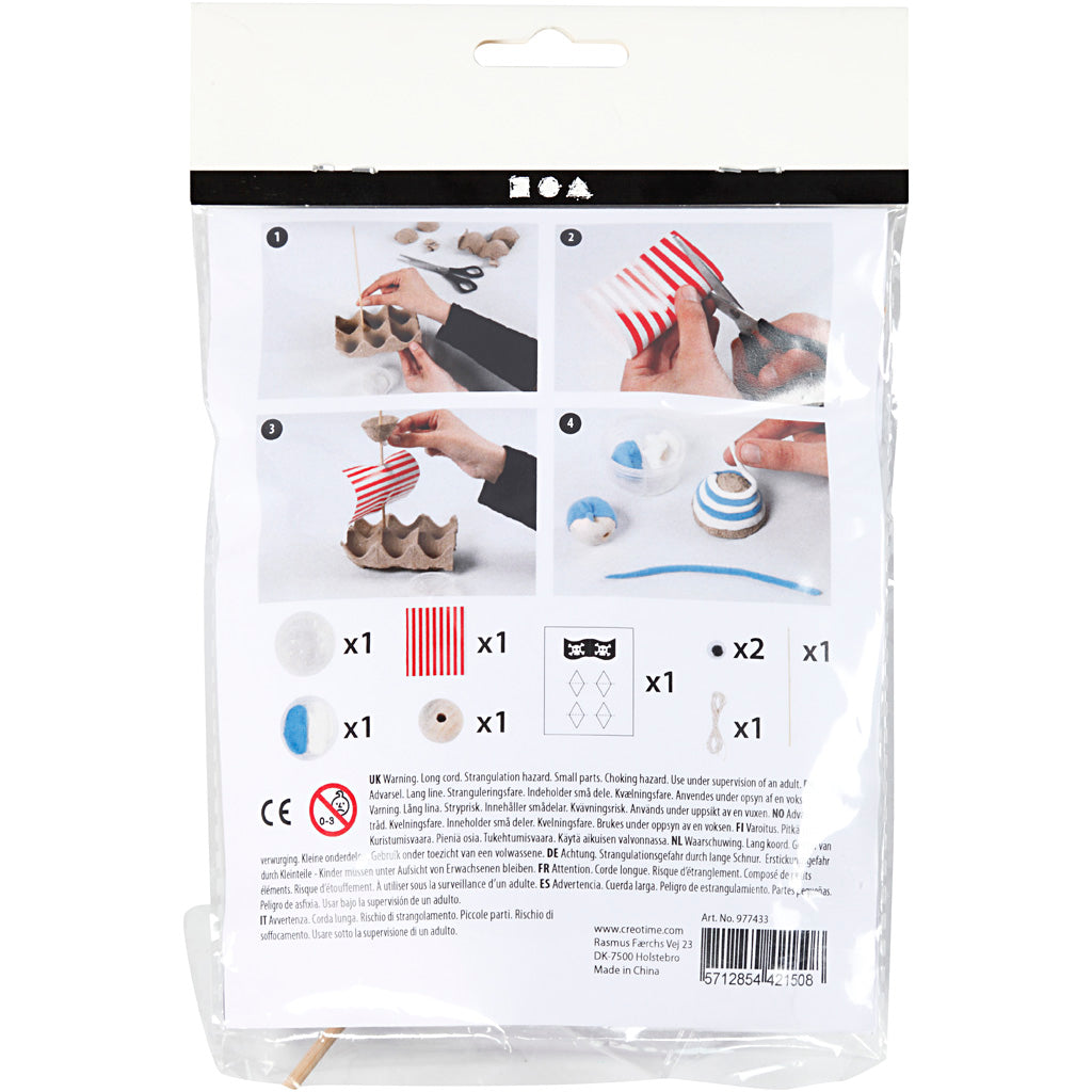 Creativ Firma Mini kreativ Kit Egg Box Pirat Boot
