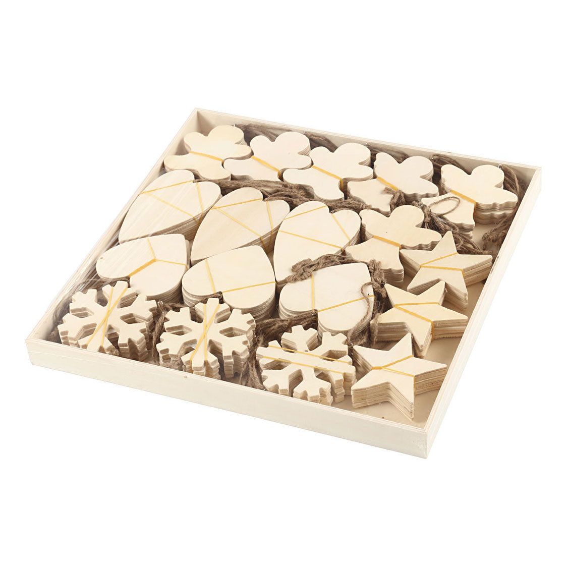 Creativ Company Wooden Ornament Christmas Theme Divers, 90st.