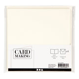 Creativ Company karty a obálky off-White, 4st.