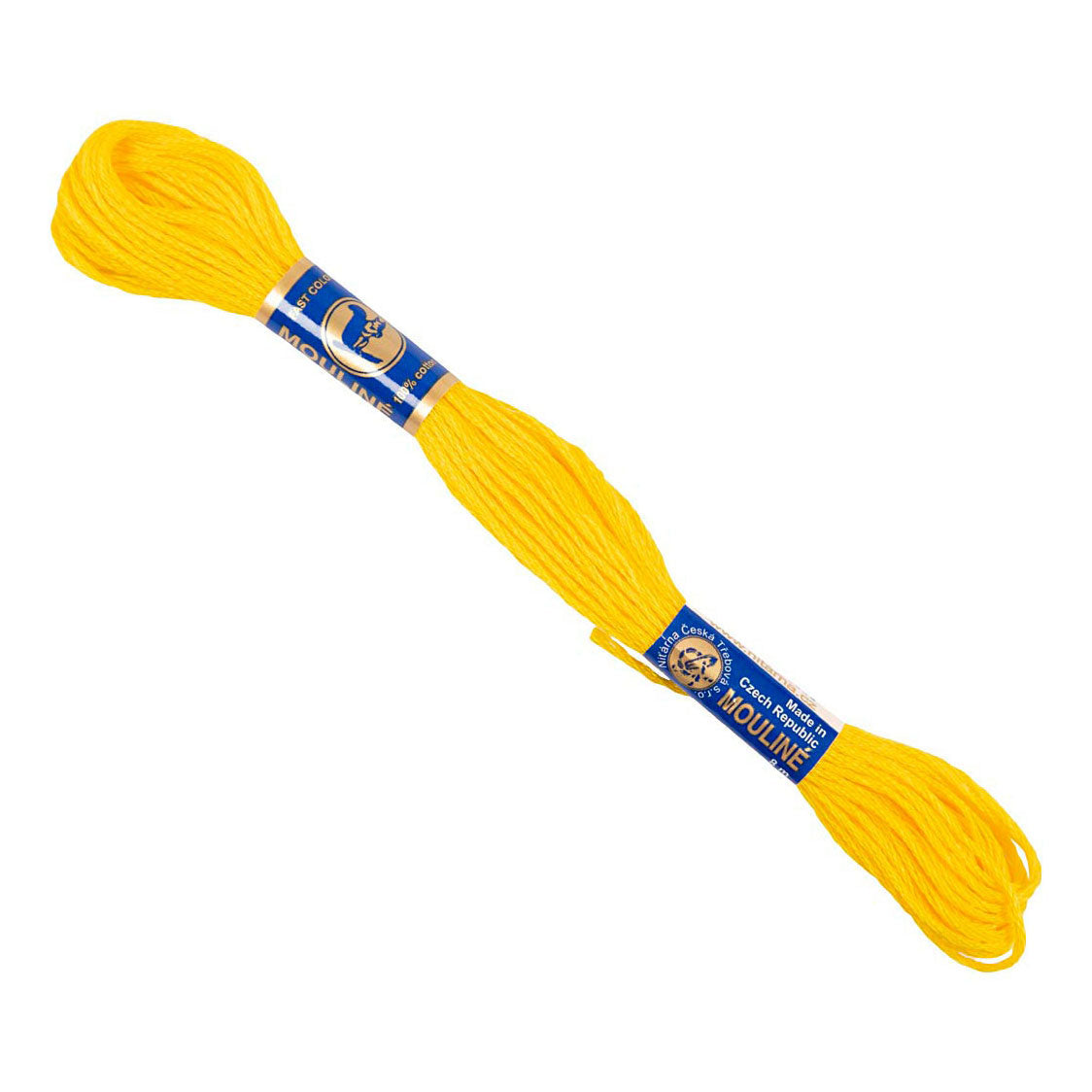 Creativ Company Embroidery Yarn jaune, 12x8m