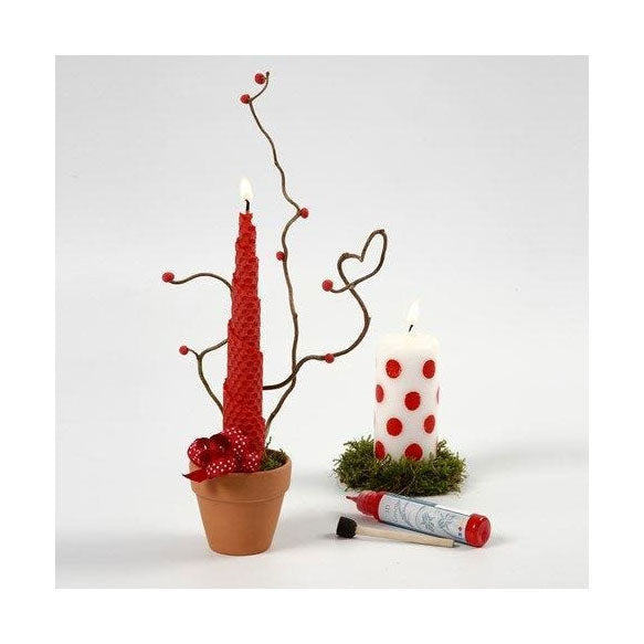 Creativ Company wick for baptized (Dia. 15-22 mm) and cast candles (slide 40-60 mm), 3m