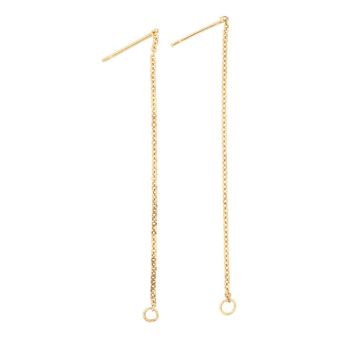 Creativ Company earrings of chain gilded, 1 pair
