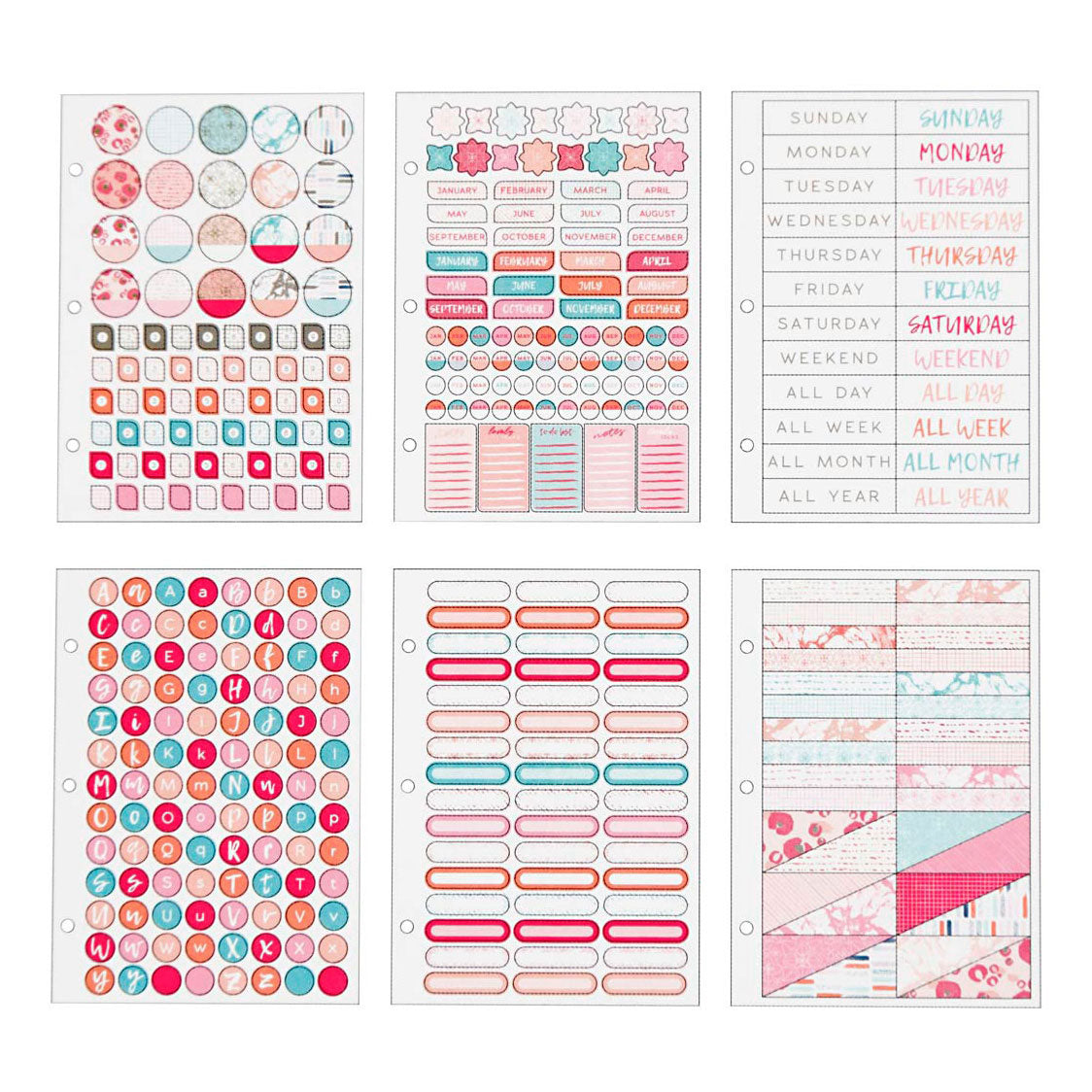 Creativ Company Stickerboek Aquarel A5 for Planner, 578st.