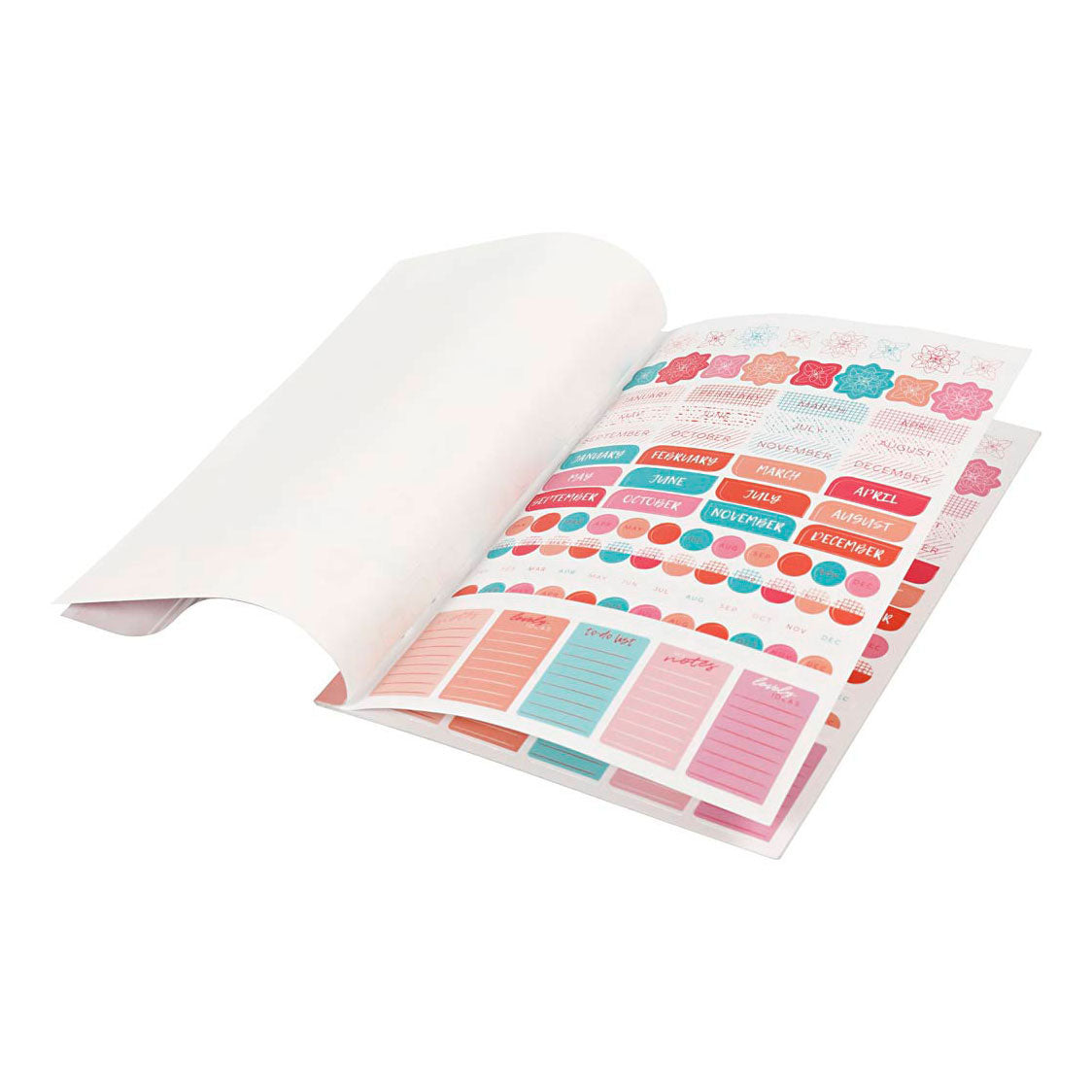 Creativ Company Stickerboek Aquarel A5 for Planner, 578st.