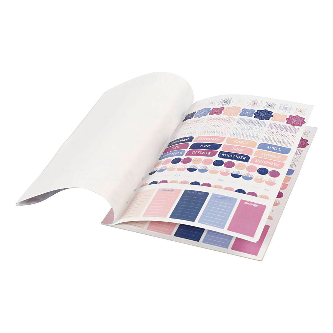 Creativ Company Stickerboek Bloemen A5 for Planner, 578st.
