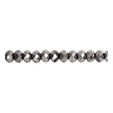 Creativ Company Facet Beads Metallic Gray, 100th.