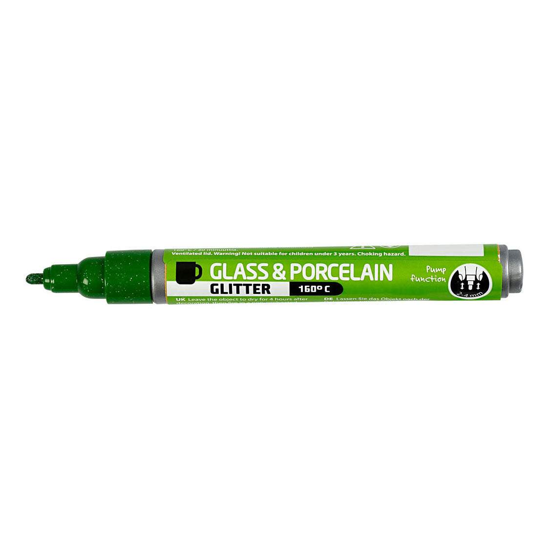 Creativ Company Glass and Porcelain Démarrage des paillettes semi-couverture - vert clair
