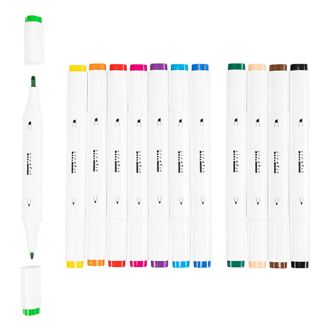 Creativ Company drawing pen standard colors, 12st.
